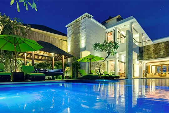 Evening villa